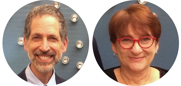 Mugshots of Greg Davidson '83 and Tamah Kushner '83